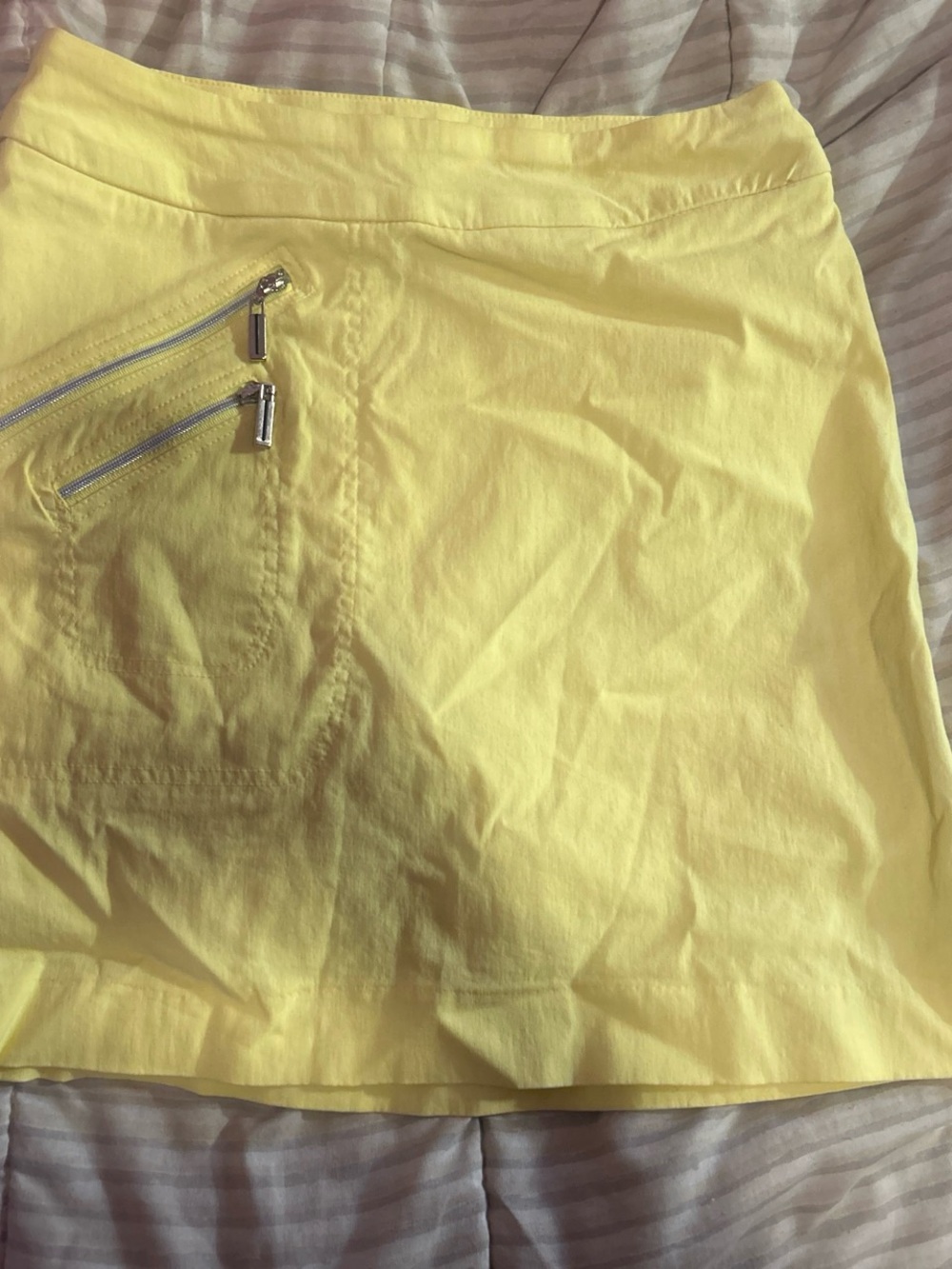 Vintage Jamie Sadock Lemon Yellow Skort with Zip Detail